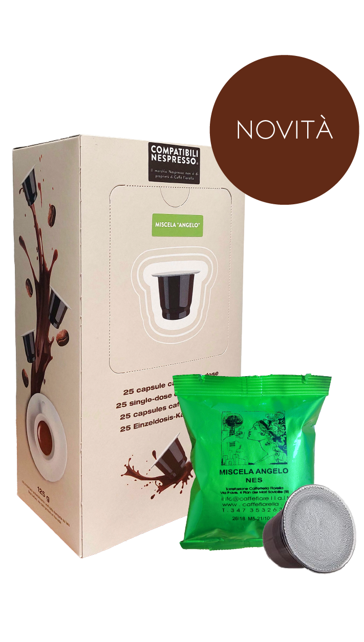 Box da 25 capsule Miscela Angelo compatibili Nespresso